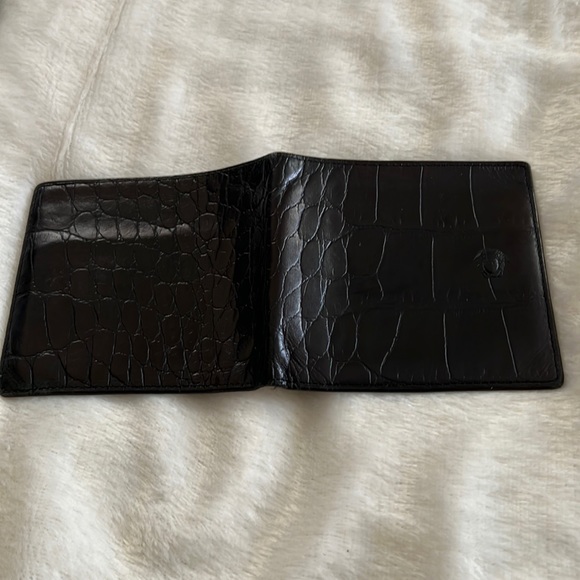 Versace authentic crocodile print leather Wallet for men - Picture 3 of 8